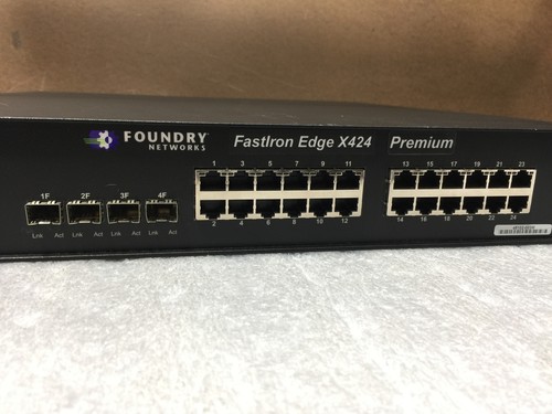 Foundry FastIron Edge X424 Gigabit 24 Port Managed Switch, Tested & Working - Picture 2 of 5
