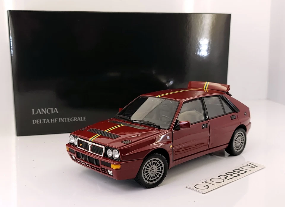 Kyosho 1:18 Lancia Delta HF integrale Evo 2 "Final Edition"(Bordeaux Red) 08343C - Image 3 of 4
