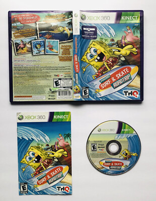 SpongeBob's Surf & Skate Roadtrip - Microsoft Xbox 360 - CIB