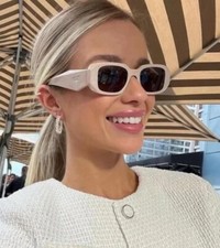 PRADA PR 17WS VYJ6X1 POWDER PURPLE BROWN LENS UNISEX SUNGLASSES AUTHENTIC