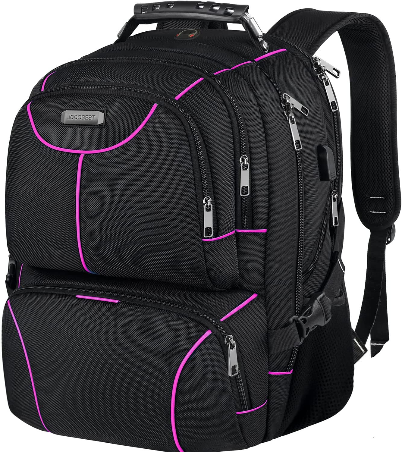 Sleek 15.6 Inch Purple Unisex Laptop Backpack for Work & Travel-image