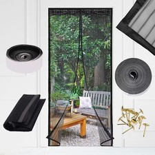 Magnetic Screen Door - Self Sealing, Heavy Duty, Keep Bugs Out, Pet and Kid Frie