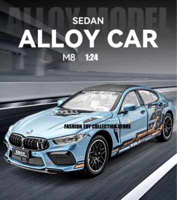 1:24 BMW M8 Fast & Furious Alloy Car Model Diecasts Toy With Sound and Light