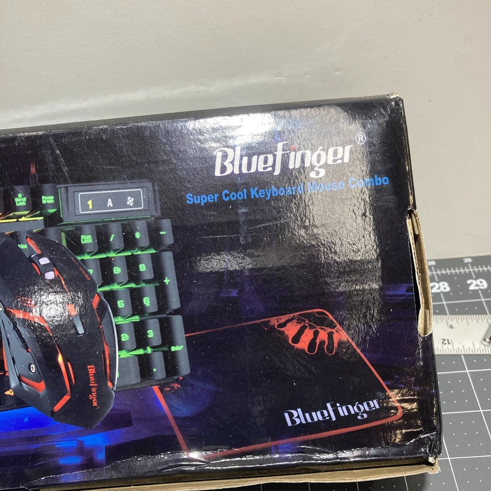 BlueFinger Gaming Keyboard and Mouse ComboGaming Mouse and Keyboard USB Wired - Image 4 of 4