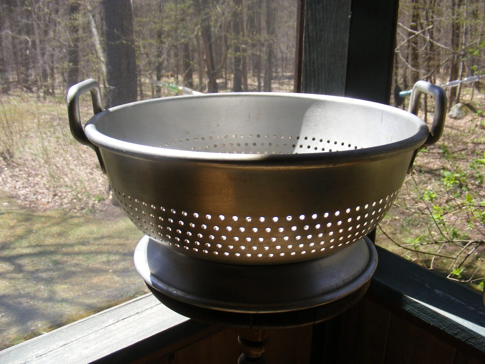 Large Vintage Al Strainer Colander 15”