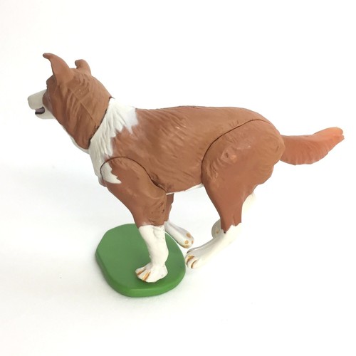 Choco Q Mini Figure Dog Border Collie Red Brown White Kaiyodo Japan choco egg - Picture 2 of 5