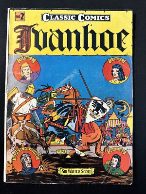 Ivanhoe #1 Classics Illustrated Classic Comics HRN 18/20 Golden Age Very Good
