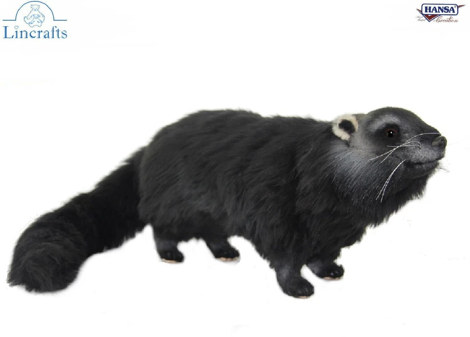 Juguete suave de felpa Binturong de Hansa 8147 - totalmente nuevo - Lincrafts UK Est 1993