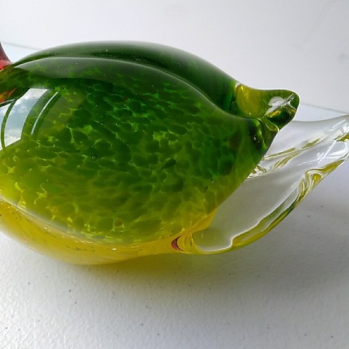Fifth Avenue Crystal Art Glass Decorative Duck Hand Blown Multicolored Limited - Picture 3 of 11