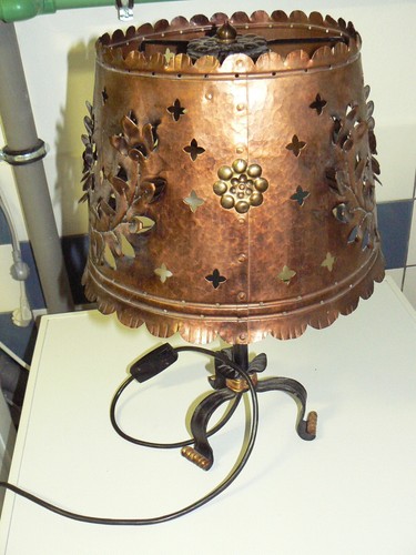 Lampe Tischleuchte Tischlampe Kupferlampe - Bild 2 von 2