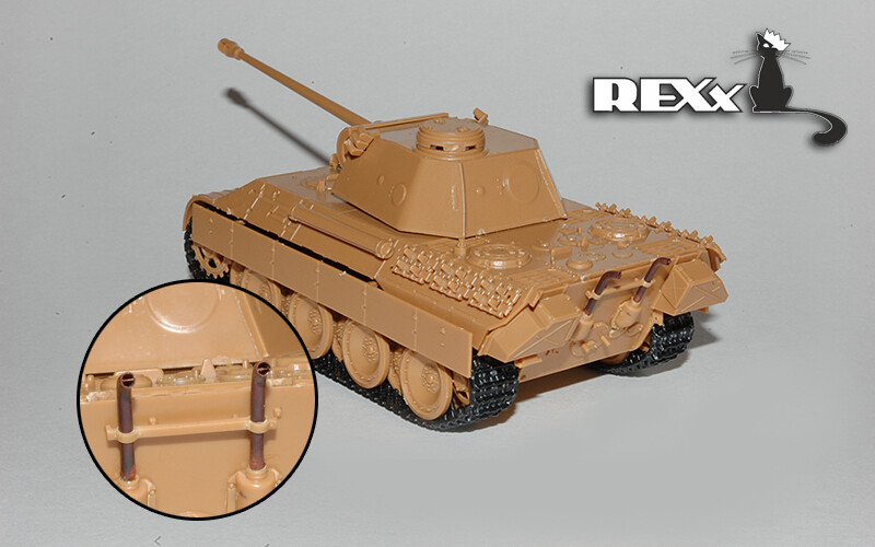 Auspuffrohre Pz.Kpfw.V Ausf.A\D\F\G Tank univers. abzweigrohre 1/72 REXx 17202