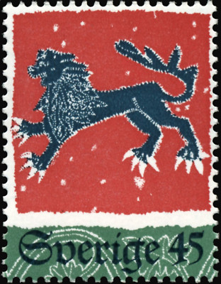 【MoNeページ】 Sweden #Mi884 MNH 1974 Mosaic Embroideries Lion [1101i YT857