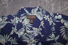 COOKE STREET Men's 2XL Cotton Blue Hawaiian Shirt