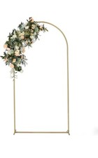 Vincidern 6.6 FT Wedding Arch Backdrop Stand for Parties Balloon Arch Stand Gold