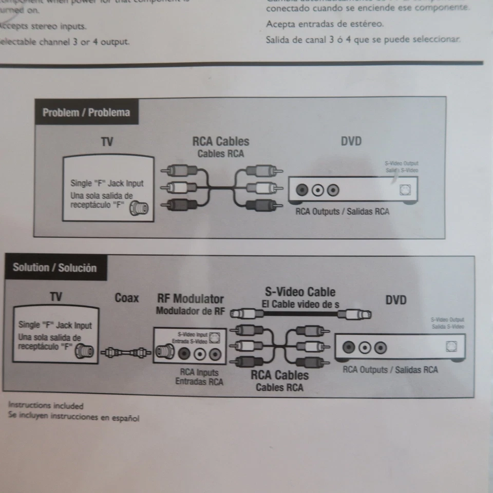 Philips DVD Converter PH61159 RF Modulator Video RCA Converter NOS New/Old Stock - Image 3 of 4