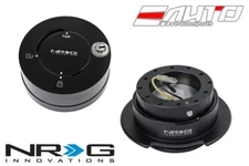 NRG Aluminum Gen2.5 Dual Spring Quick Release Black Body w/ Black Ring + Lock LB