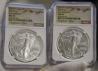 (2) 2024 P American Silver Eagle - Star Privy NGC MS70 Magnus Opus 1st Releases.