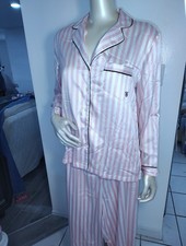 MEDIUM - VICTORIA'S SECRET SIGNATURE SATIN STRIPED LONG PAJAMAS - NWT