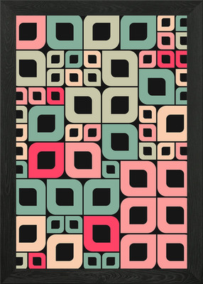 Geometrisches Muster gerahmtes Wandbild Poster Leinwanddruck Bild