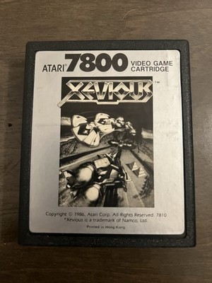 Xevious (Atari 7800, 1987) Game Only Cleaned