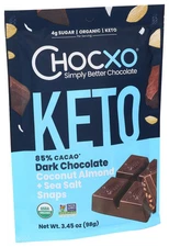 Chocxo Organic Dark Choco Keto Coconut Almond & Sea Salt 3.45 Oz (Pack Of 1)