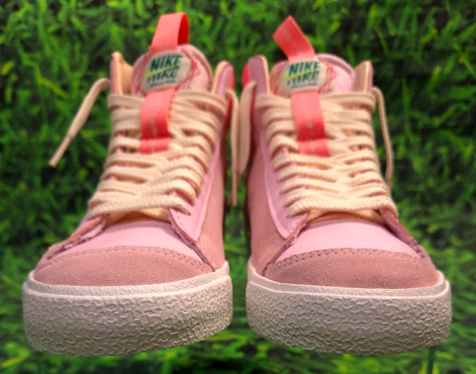 GS(5Y) Women(6.5/7) Men(5) - Nike Blazer Mid 77 SE Dance Pink Foam DQ0369-600 - Image 2 of 4