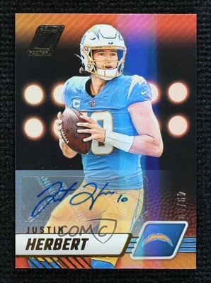 2023 Panini Zenith Auto 49/50 Justin Herbert #58 Auto 03wt