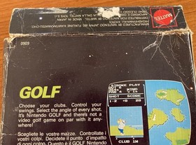 NES ~ GOLF ~ Nintendo Game 3 Screw NES-GF-GBR Cart + Sleeve + Box Pal