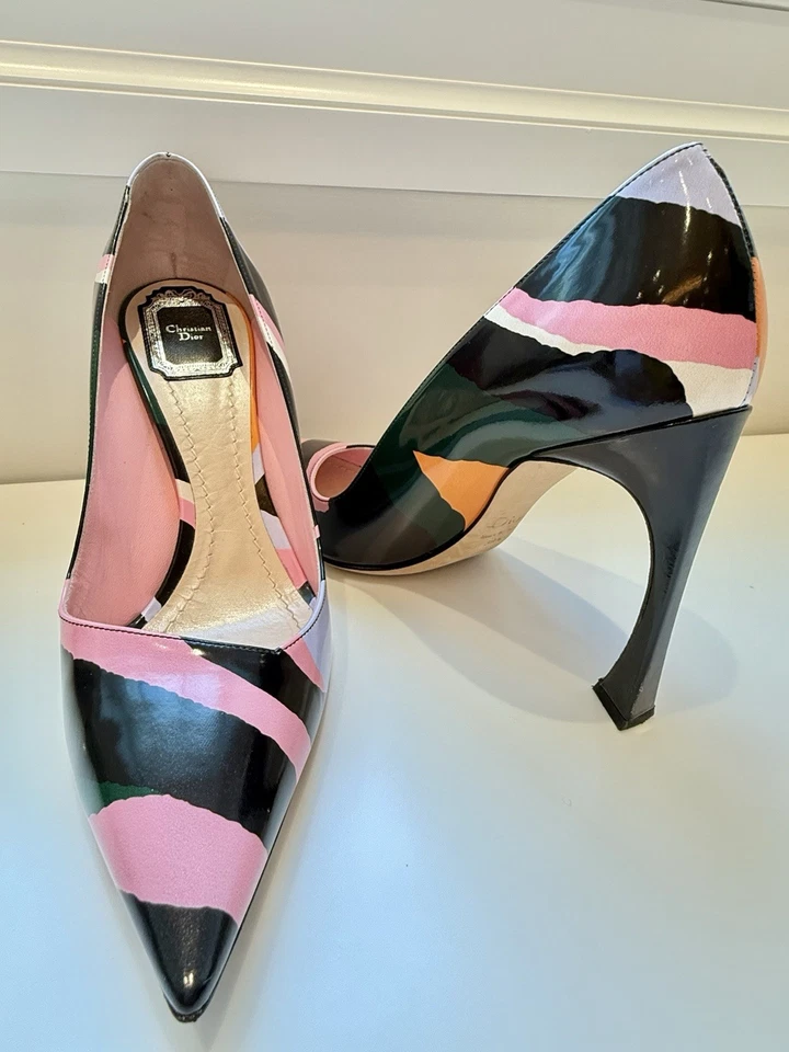 Dior Christian Dior shoes women , High Heels Multi Color Pumps, Size 39,5 - Image 4 of 4