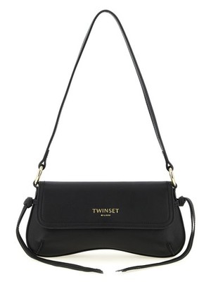 Twinset Black Leather Shoulder Bag 100% Authentic