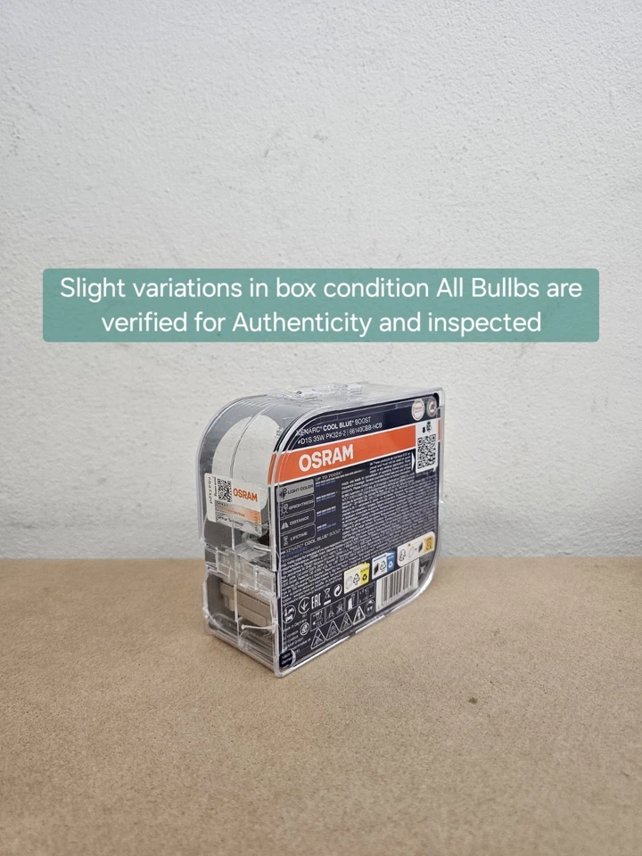 Osram Cool Blue Boost D1S HID Xenon Headlight Bulbs 66140CBB 7000K Pack of 2 - Image 3 of 4