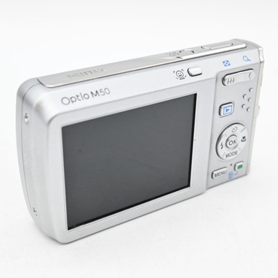 PENTAX OPTIO M50 Digital Camera Silver 8MP Optical 5x Zoom Compact