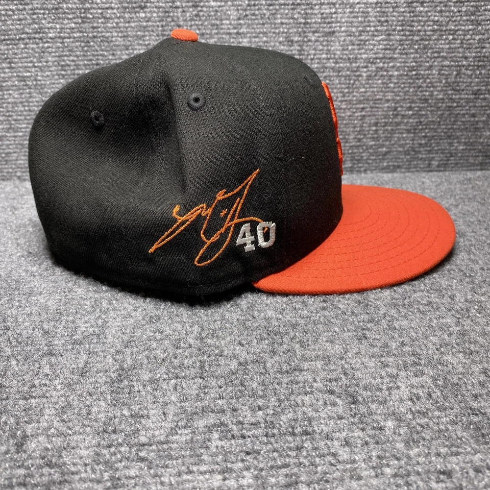 Gorra ajustada de los Gigantes de San Francisco para hombre 7 negra naranja MLB béisbol nueva era Foto 2 de 4