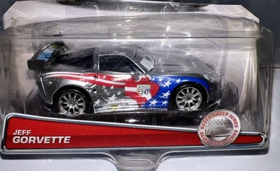 Disney Cars Silver Racer Series Jeff Gorvette 1:55 Scale Diecast NEW AS PICTURED