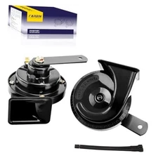  Car Horn for Truck Motorcycle High/Low Tone Super Loud Horns 12v Black horn