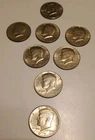 Lot of 8 Kennedy Half Dollars 1971 To 1996.
