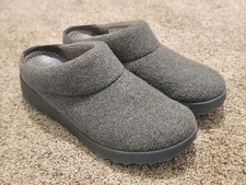 Womens DANSKO Lucie Grey Wool Poly Slip On Clogs Mules Shoes 38 8