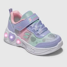 S Sport By Skechers Toddler Lucia Sneakers - Lavender 12T: Light-Up Unicorn