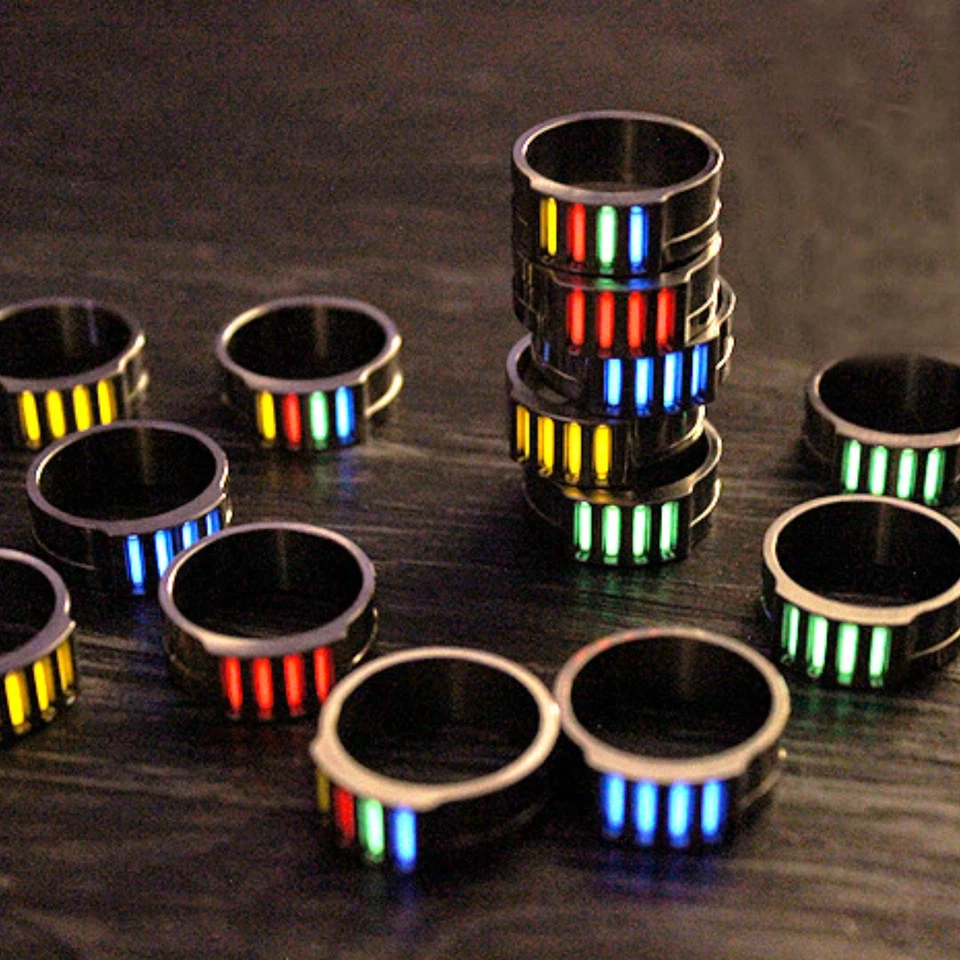 Nuevo anillo de dedo de aleación de titanio TC4 para hombres y mujeres anillo de dedo regalo Foto 2 de 4