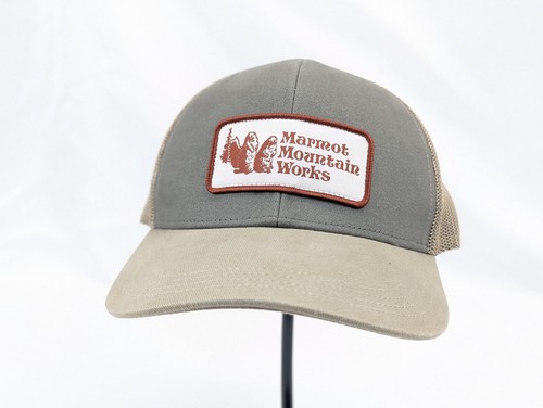 Marmot Trucker Hat Mountain Works Snapback Cap Mesh Back Est. 1974 Retro - Picture 2 of 7