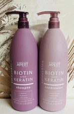 SJ Hair Care Xpert Biotin With Keratin Smoothing Shampoo & Conditioner 32 fl oz