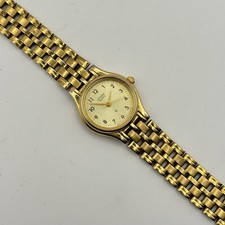 Citizen CQ Watch Women 21mm Dial Gold Tone Round 5930-S29762 2.25
