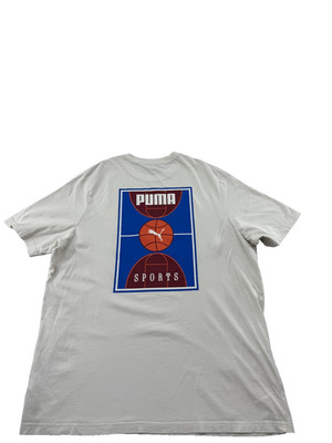 Puma Hooptopia Oversized Basketball T-Hemd XL PUMA Weiß Herren
