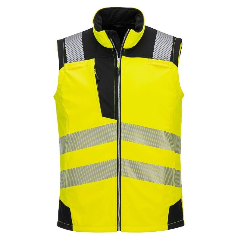 Portwest PW325 Hi-Vis Waterproof Softshell Gilet 4XL (Yellow/Black) New Tag £30