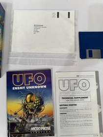 VINTAGE COMMODORE AMIGA CD32 BIG BOX UFO ENEMY UNKNOWN CIB GAME