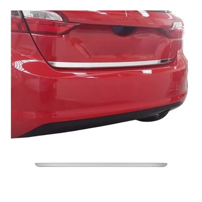 Garniture de Hayon Coffre pour Ford Fiesta VII 2017-2021 acier inox - Photo 1/4