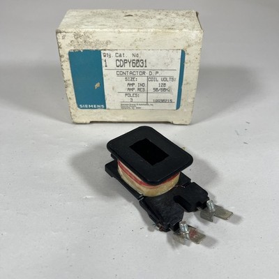 NIB  Siemens 3-Pole Contactor D.P. Cat. No. CDPY6031 208/240V 3 Poles 120 AMP