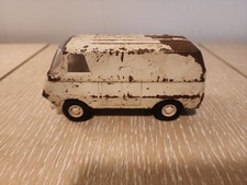 Imagen de Tonka Vintage Diecast White Black Metal Van Toy Vehicle Collectible Model