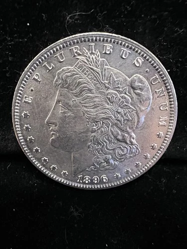 1896‑P Morgan Silver Dollar – AU Details – Strong Eye Appeal