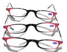 3 pair Reading Glasses Quality Womens Girls fashion thin compact Power 2.75